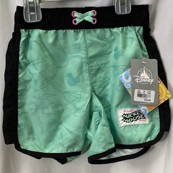 Disney - Mickey Mouse Swim Trunks for Boys - green - new - Picture 4 of 13